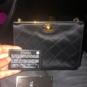 Chanel vintage clutch bag